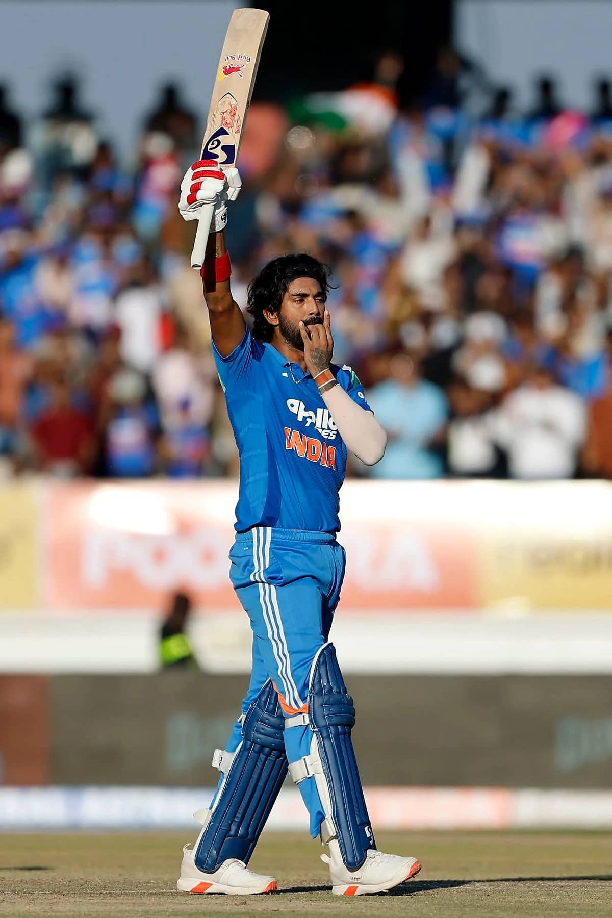 KL Rahul raising his bat in India's current ODI era